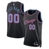 Maillot Basket Homme Chicago Bulls Personnalisé 2025-26 Nike City Edition Noir Swingman